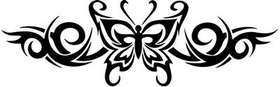 Tribal Butterfly Sticker 115