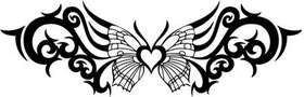 Tribal Butterfly Sticker 264
