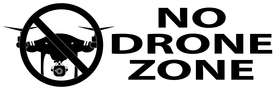 No Drone Zone Sticker 2