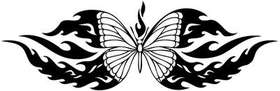 Tribal Butterfly Sticker 276