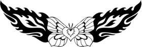 Tribal Butterfly Sticker 294