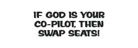 God Co-Pilot Sticker 4093