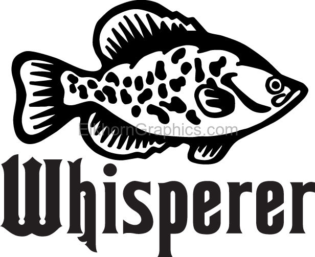 Crappie Whisperer Sticker - Crappie Fishing Stickers