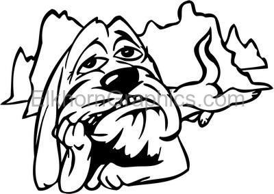 Funny Dog Sticker 13 - Funny Dog Stickers | Elkhorn Graphics LLC