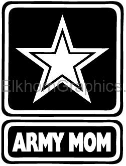 Landscape Sticker Landscape Details about   Casual Army Mom Sticker 