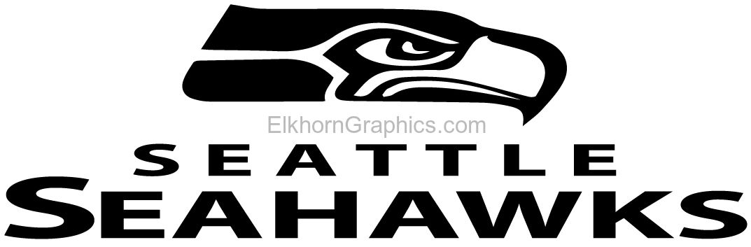 seahawks black logo