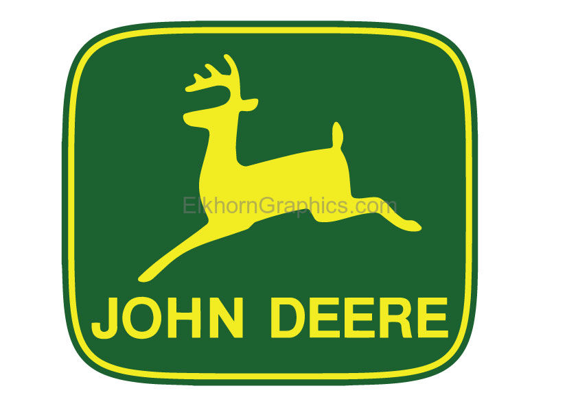 John Deere Sticker - Western Stickers | Elkhorn Graphics LLC