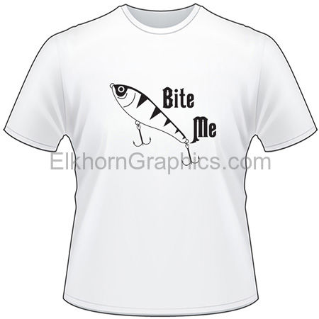 Bite Me Fishing Lure, Men's T-Shirt Regular